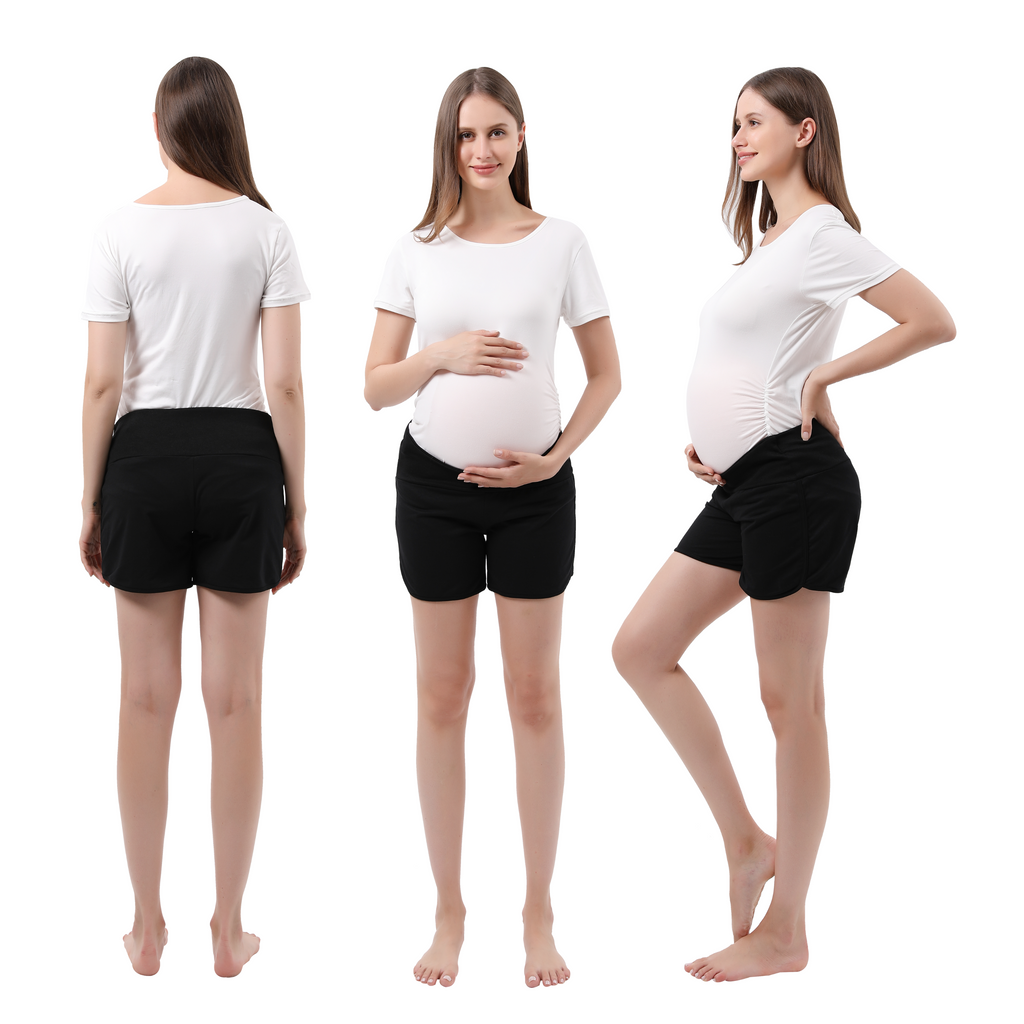 Below Bump Pregnancy Shorts Bottoms Alina Mae Maternity   