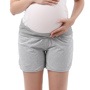 Below Bump Pregnancy Shorts Bottoms Alina Mae Maternity Gray Small (4-6) 
