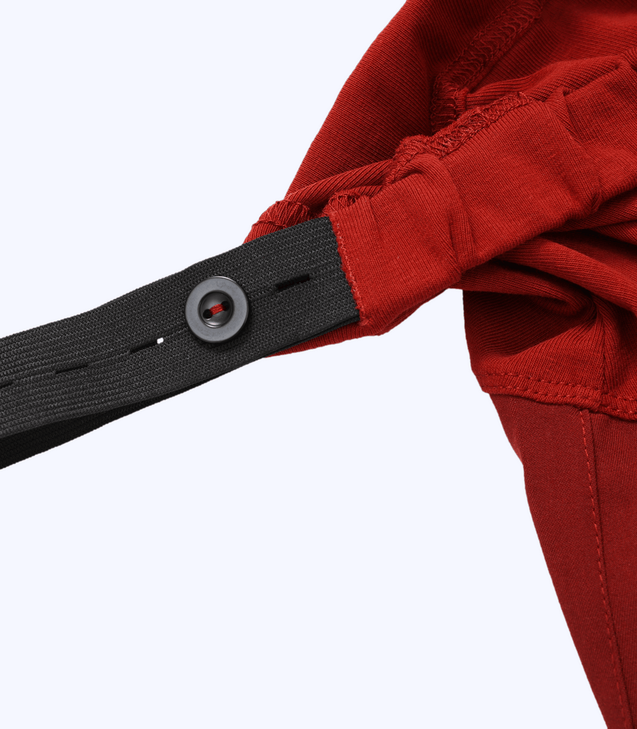 Maternity Scrub Jogger Pants for Women Pregnant Doctor Uniform Pant Nurse Scrub w/ 6 Pockets Alina Mae Maternity Red
