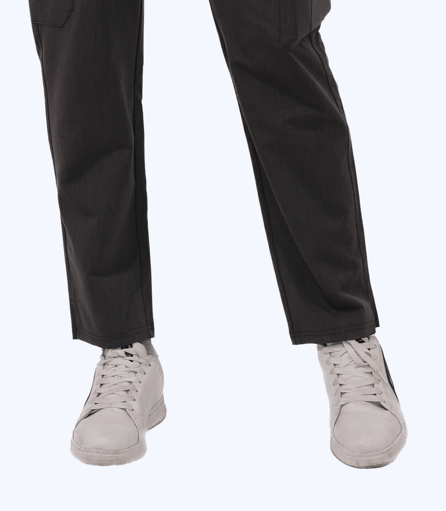 Maternity Scrub Jogger Pants for Women Pregnant Doctor Uniform Pant Nurse Scrub w/ 6 Pockets Alina Mae Maternity Gray