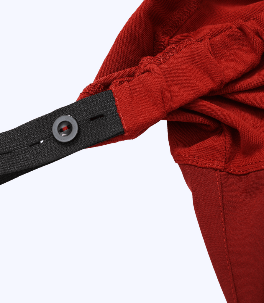 Maternity Scrub Jogger Pants for Women Pregnant Doctor Uniform Pant Nurse Scrub w/ 6 Pockets Alina Mae Maternity Red