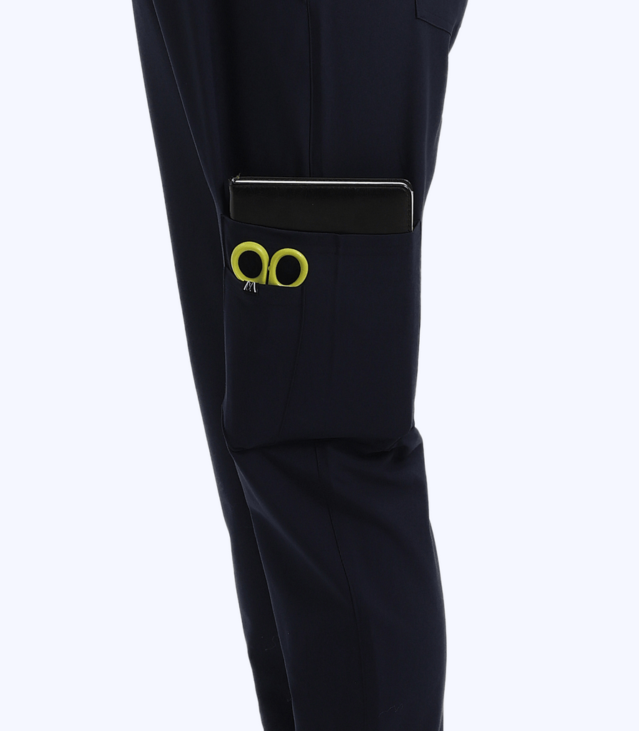 Maternity Scrub Jogger Pants for Women Pregnant Doctor Uniform Pant Nurse Scrub w/ 6 Pockets Alina Mae Maternity Navy