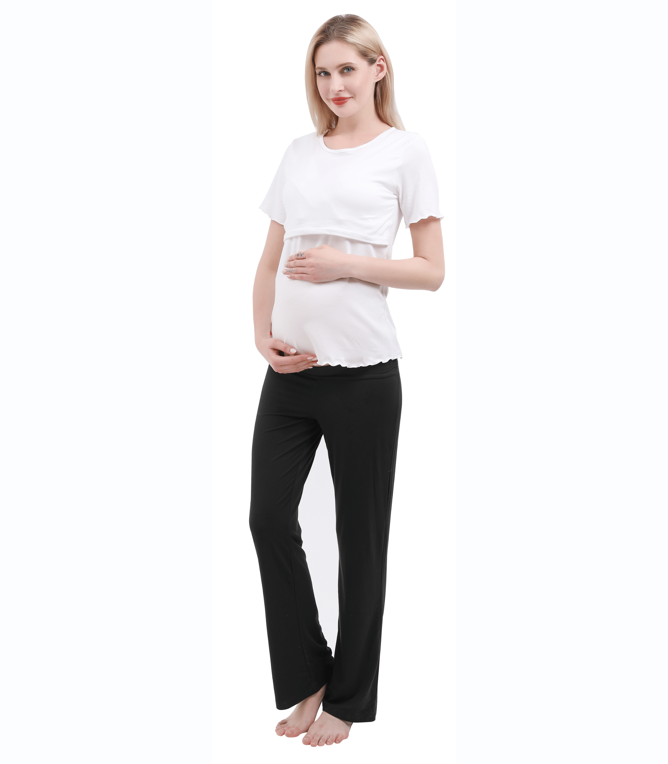 Bump Friendly Nursing Pajama Set - Alina Mae Maternity