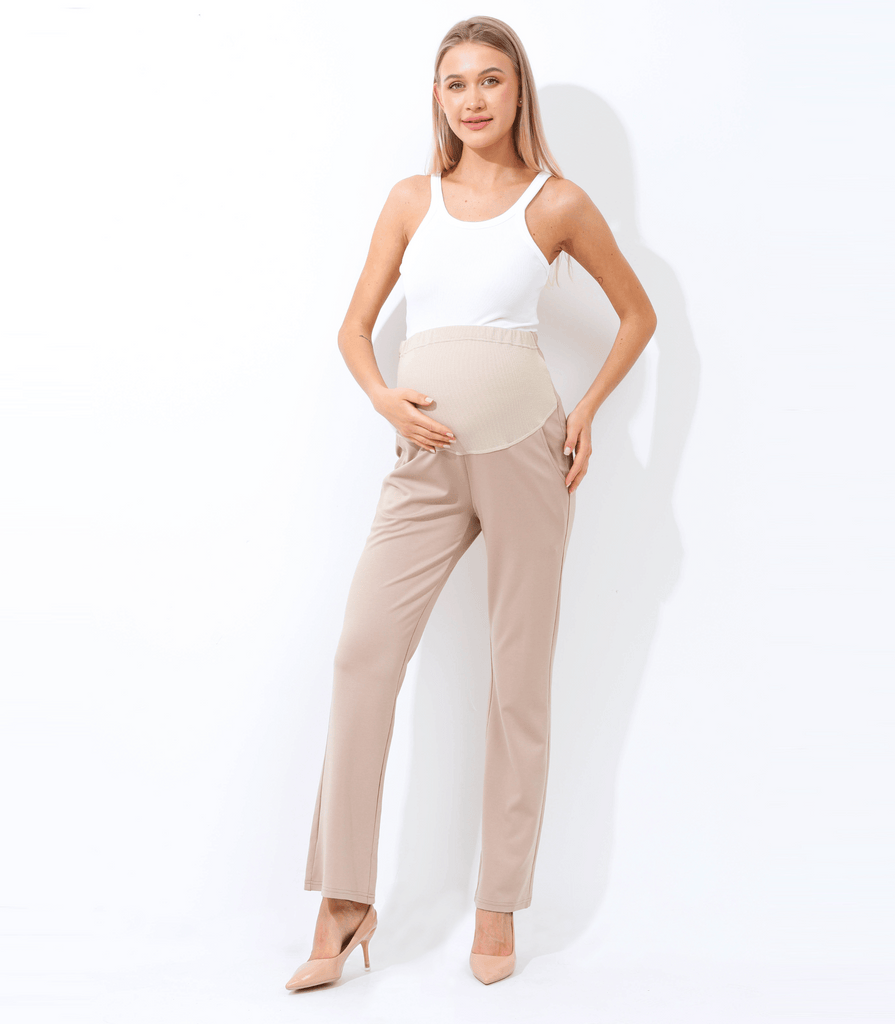 maternity dress pants Pinkblush Black Straight Leg Black maternity dress pants are easily the most important item in a pregnant womans office wardrobe Miluxas Women's Maternity Pants Casual