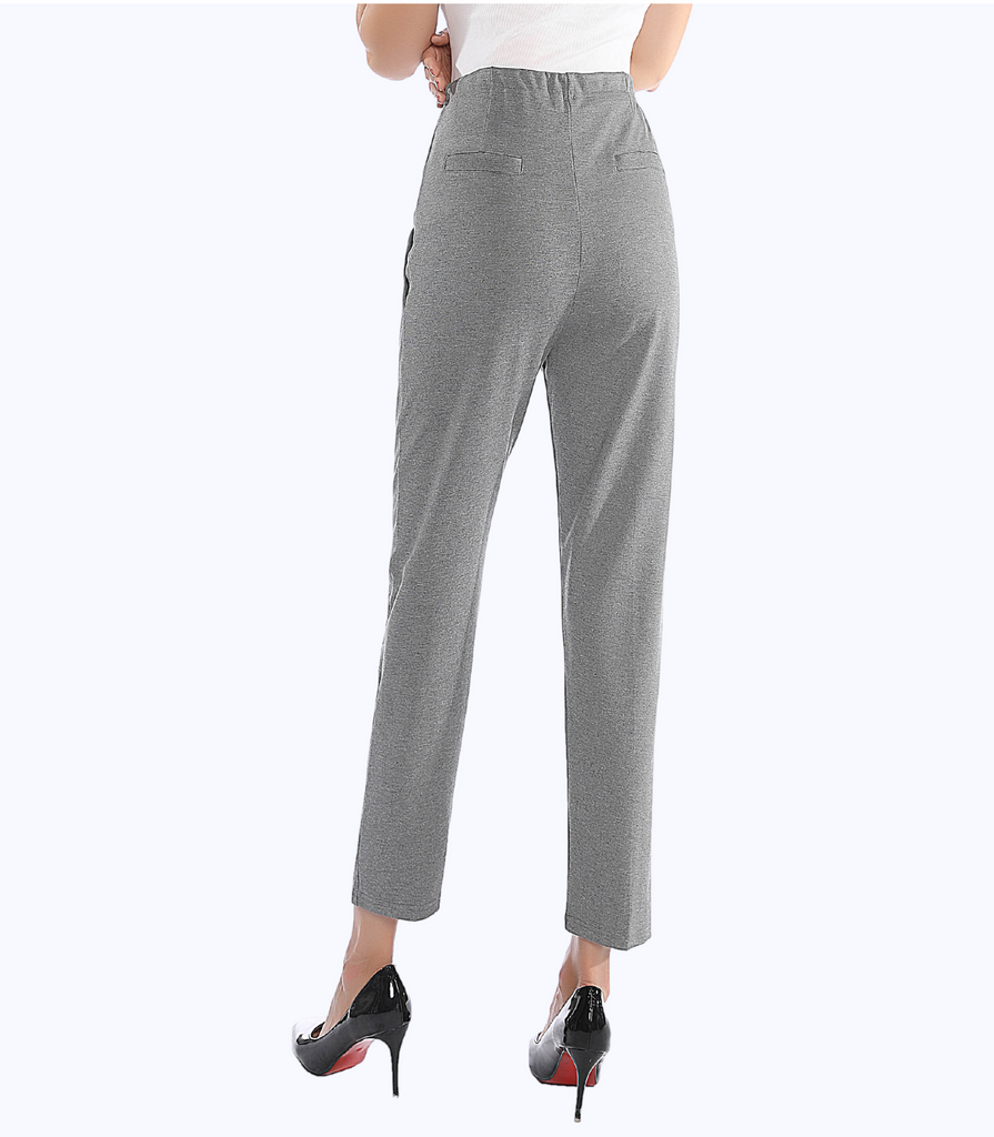The Maternity Ankle Pant Bottoms Alina Mae Maternity Gray