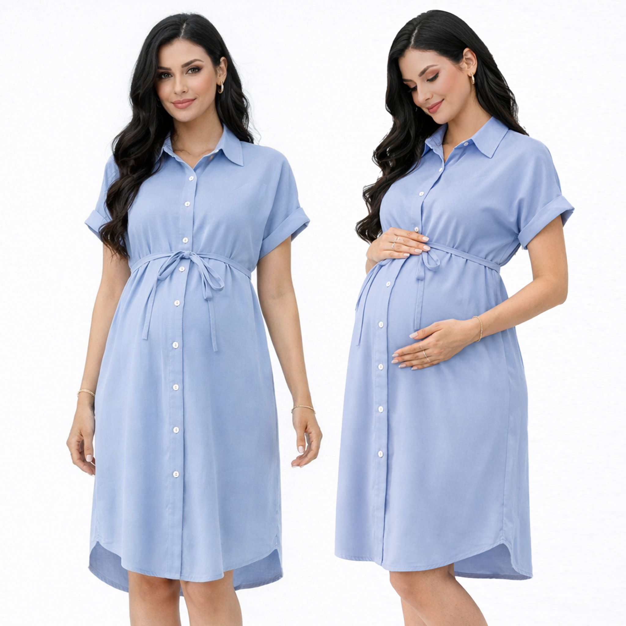 Blue Maternity Dresses | Alina Mae Maternity Blue Maternity Dresses | Alina Mae Maternity
