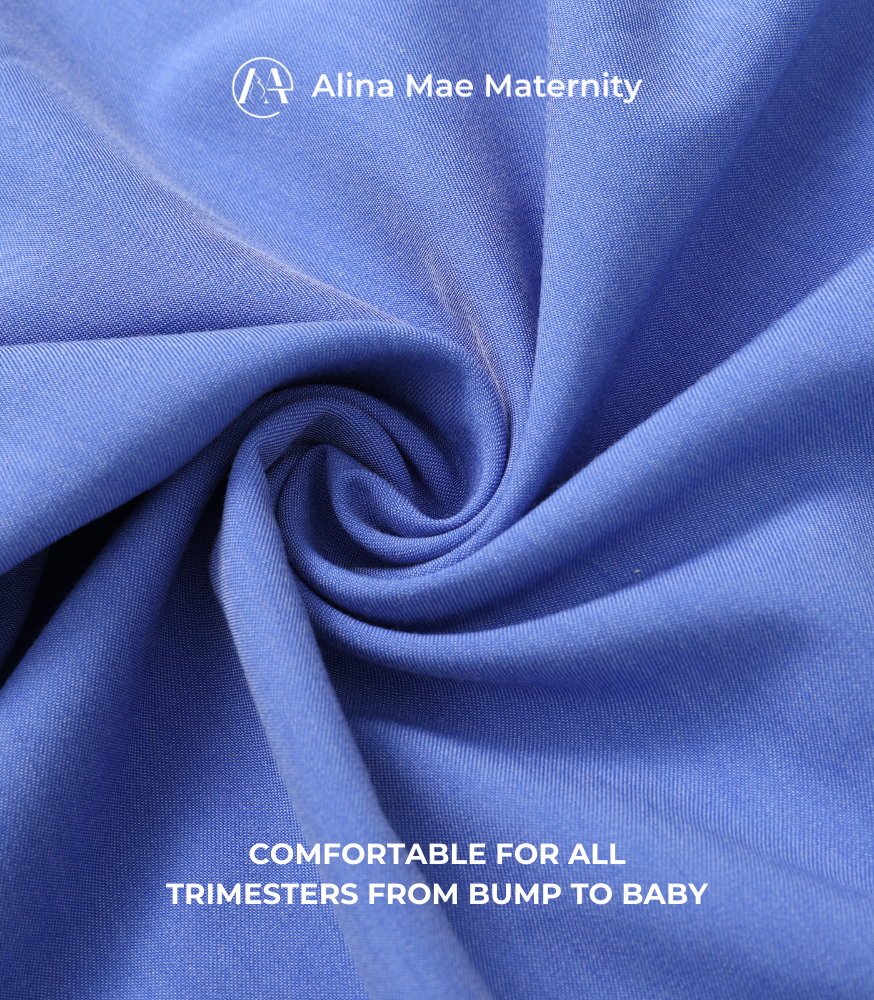 Mae Scrub Top in Blue Medical Scrubs Alina Mae Maternity   