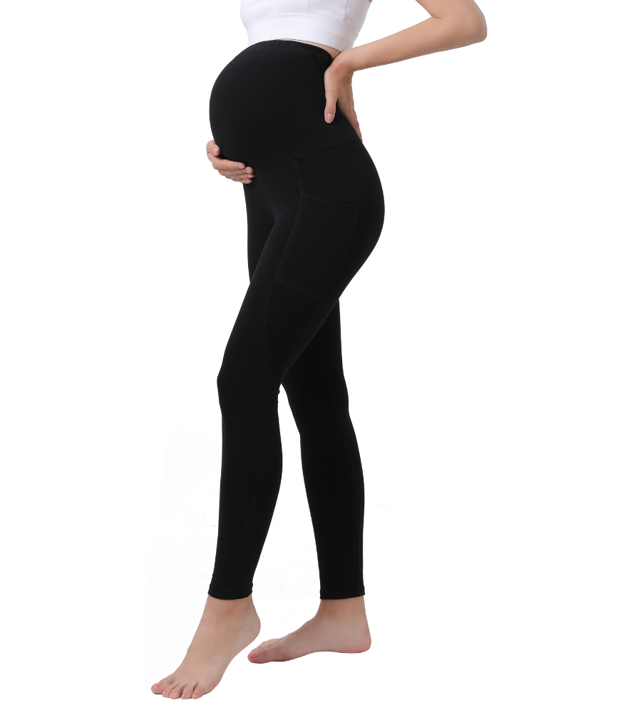 Pregnancy Yoga Pants with Pockets Bottoms Alina Mae Maternity   