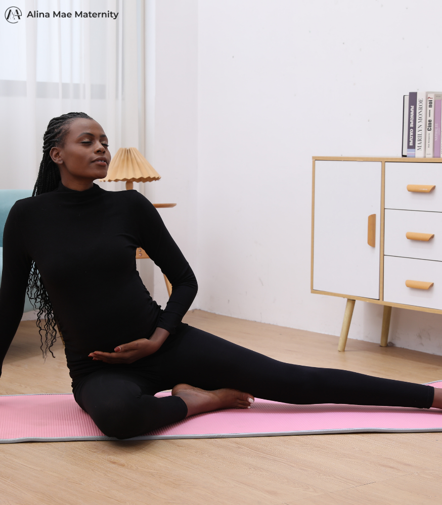Pregnancy Yoga Pants with Pockets – Alina Mae Maternity