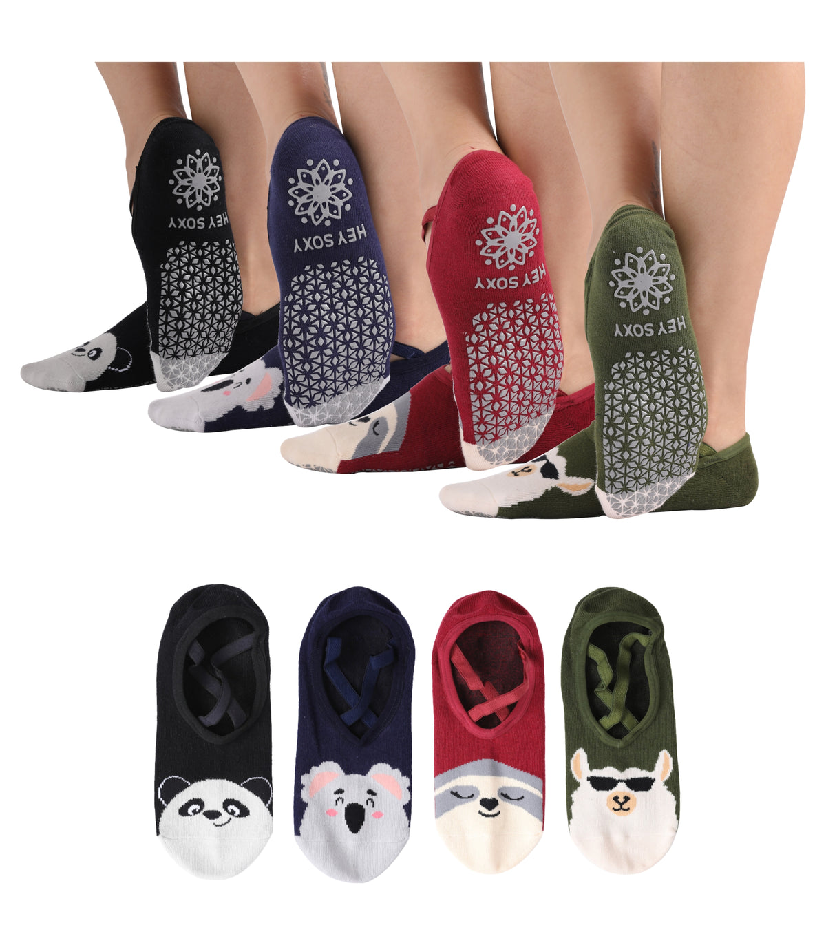 Non-Slip Women's Hospital Socks (Cartoon Style) - Alina Mae Maternity