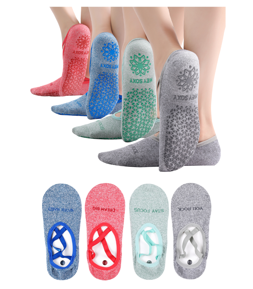 Cute Non-Slip Women's Hospital Socks (Cartoon Style) Socks Alina Mae Maternity 4 Blue / Grey / Green / Pink 