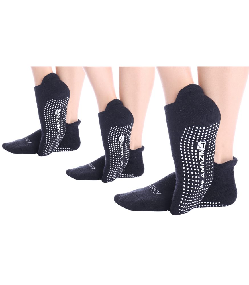 Non-Slip Women's Hospital Socks Socks Alina Mae Maternity 3 Black 