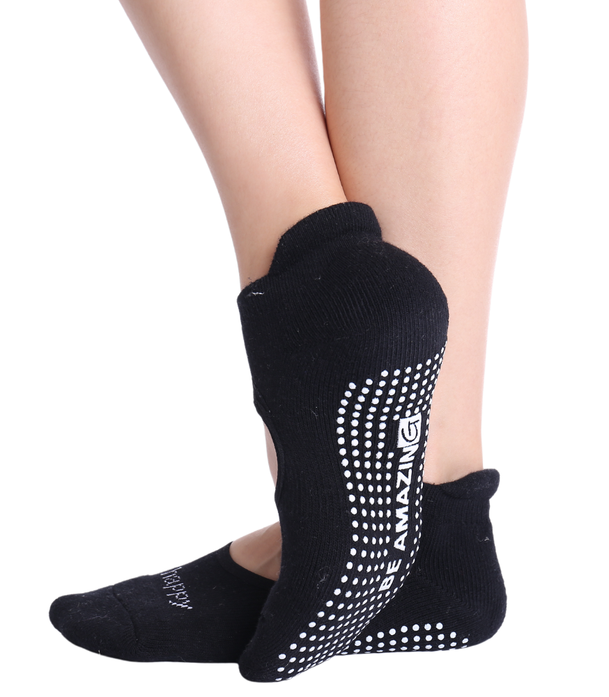 Non-Slip Women's Hospital Socks (Summer Style) Socks Alina Mae Maternity 1 Black 