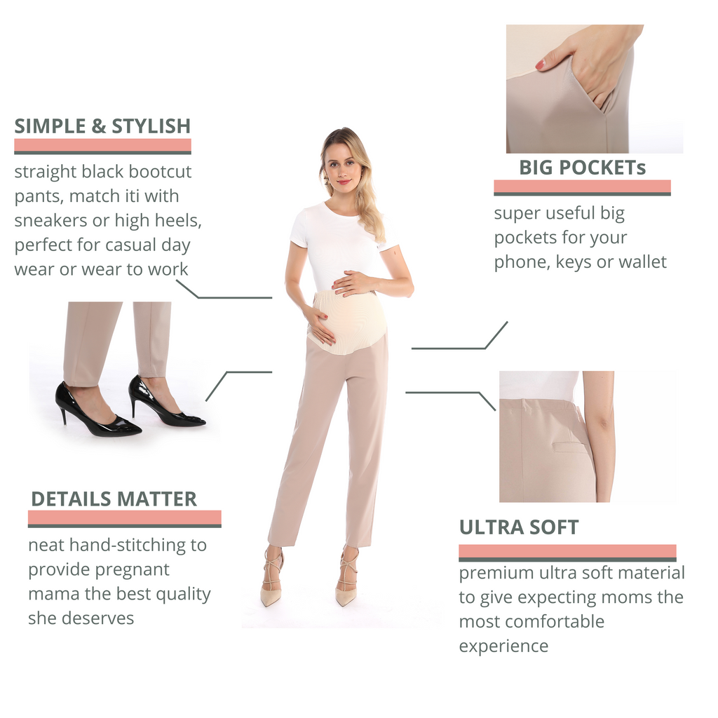 The Maternity Ankle Pant Bottoms Alina Mae Maternity   